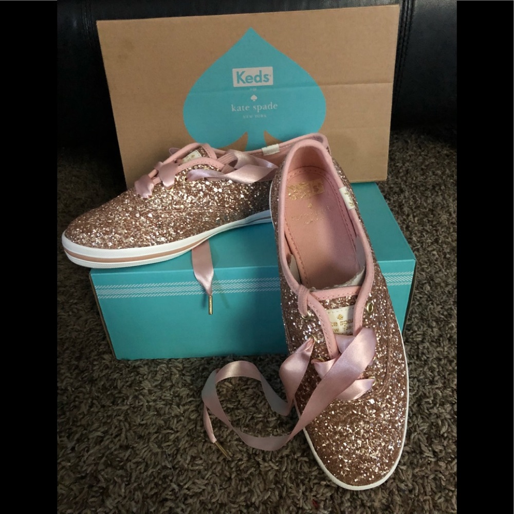 Rose gold Kate Spade keds wedding edition size 6
